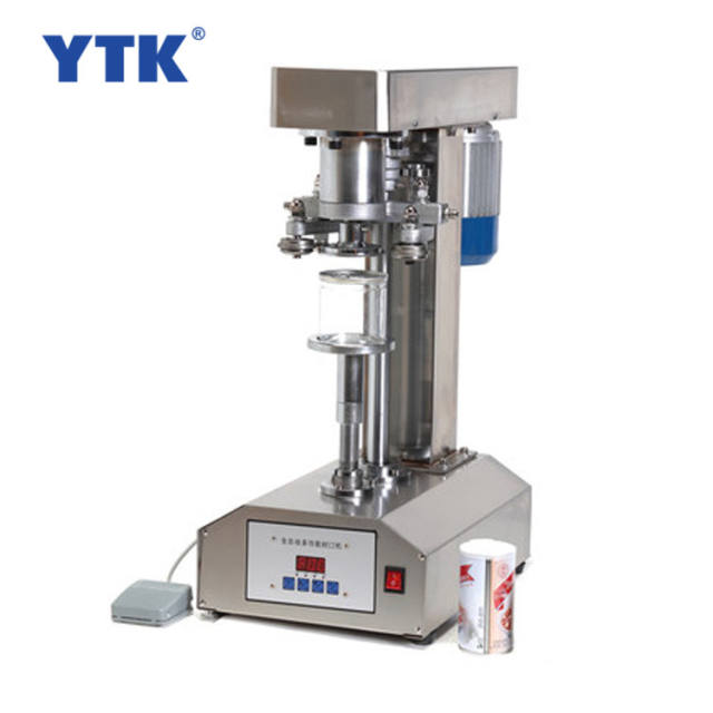 Desktop Automatic Electric Capping Machines For Tin Aluminum Bottle Cans Sealing