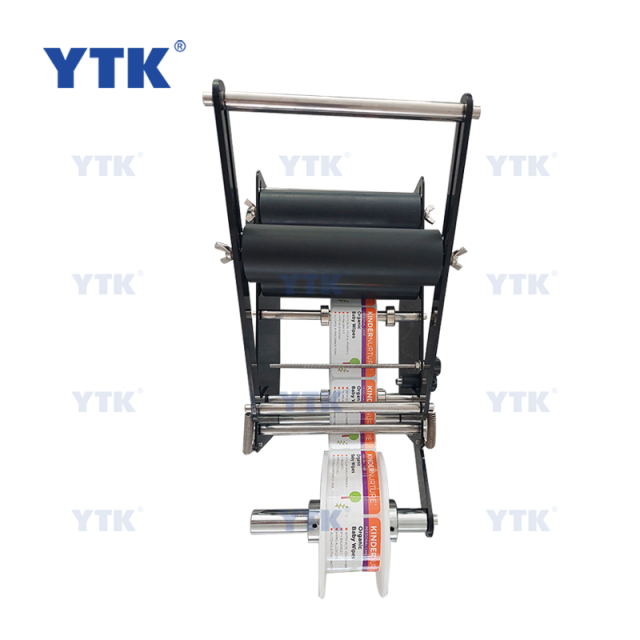 Manual Round Bottle Labeling Machine Black Color Label Sticker Machine
