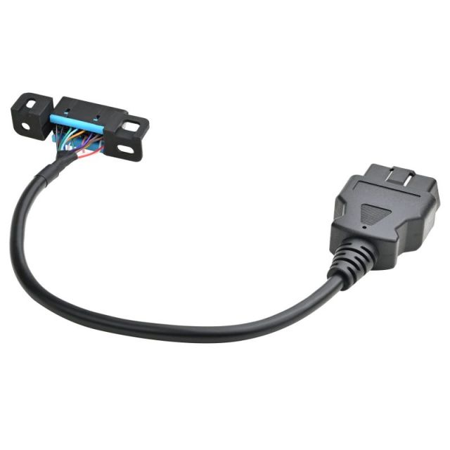 iKKEGOL Full 16 Pin OBD2 Male to Female Cable with Underdash Mount Bracket Wire Harness Extension Adapter Connector 30cm 12inch