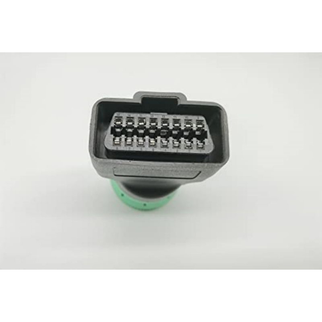 Type 2 Green 9pin J1939 to OBD2 16pin J1962 Female Adapter