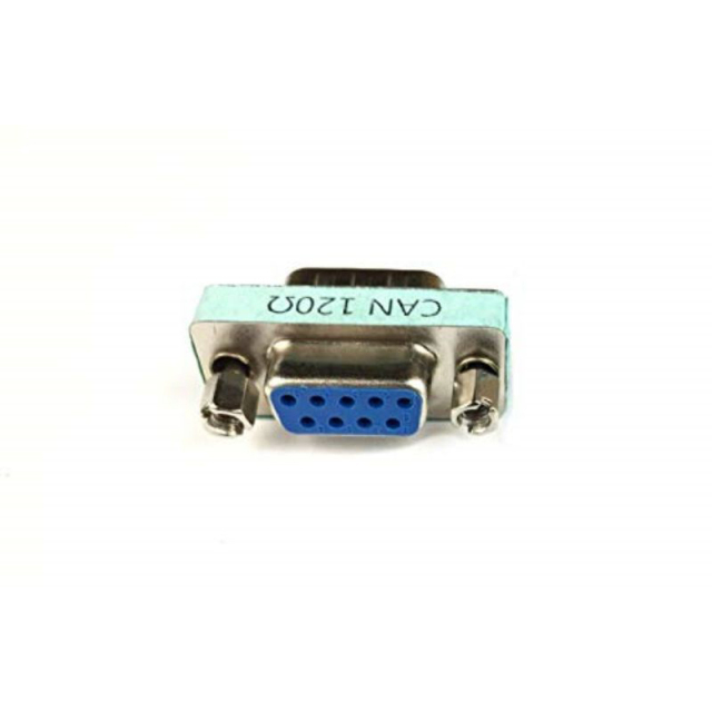 2pcs CAN Bus Terminal Resistance Terminator DB9 120ohm RS323 Serial Male to Female Connector Adapter with 120ohm Resistance