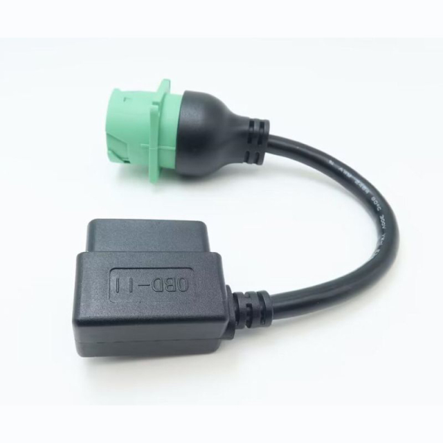 Right Angle OBD2 OBDII 16pin Male to J1939 Female Port OBD2 Cable for Diagnostic Tool & Code Reader & ELD Tracker