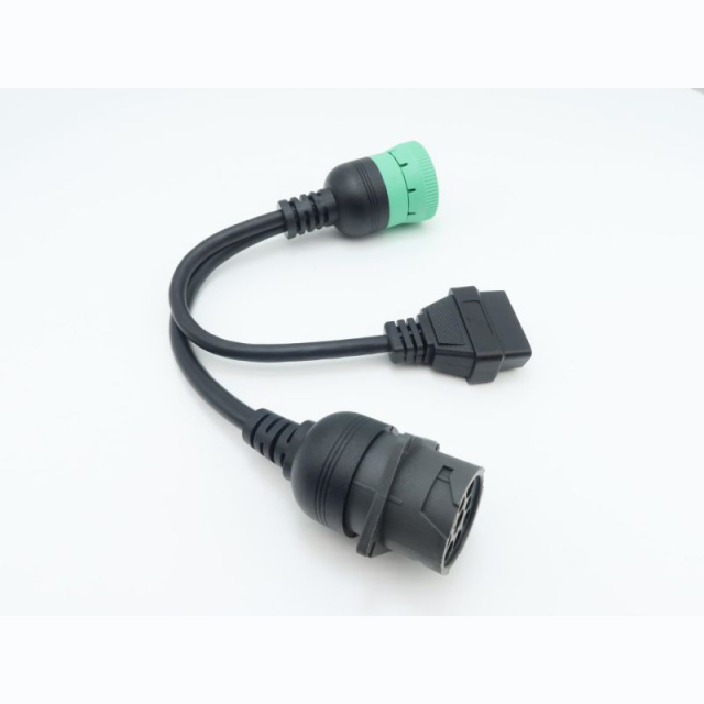 J1939 Male to J1939 Female and OBD2 Female Cable Working for Both J1939 Type1 and Type 2 for Freightliner ELD Fleet Management
