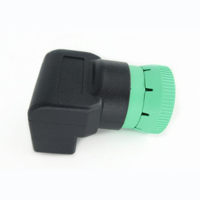 Right Angle J1939 Male to OBD2 Female Adapter