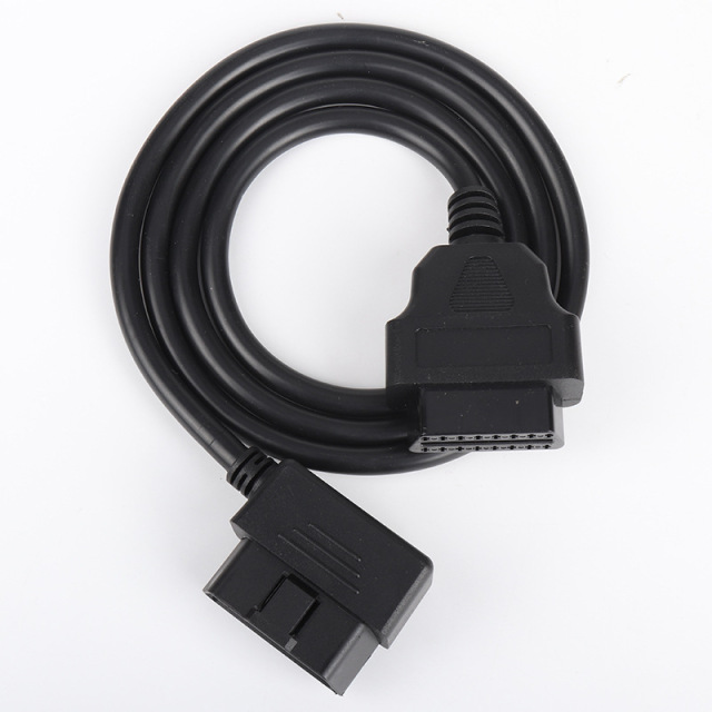 1m OBD2 Extension cable  L-shaped Elbow Right Angle 16pin Diagnostic Tool cable for Vehicle ELM327