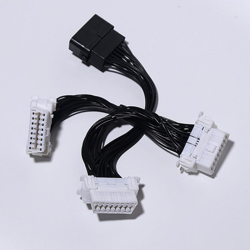 15CM  Toyota OBD2 harness OBDII one to three 16pin  cable for multiple OBD devices