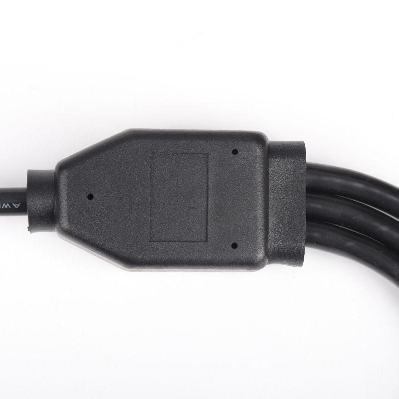 50cm OBD  OBD2 Extension  cable  L-shaped Elbow  obd2  16pin 16core  1 to  3 splitter y cable