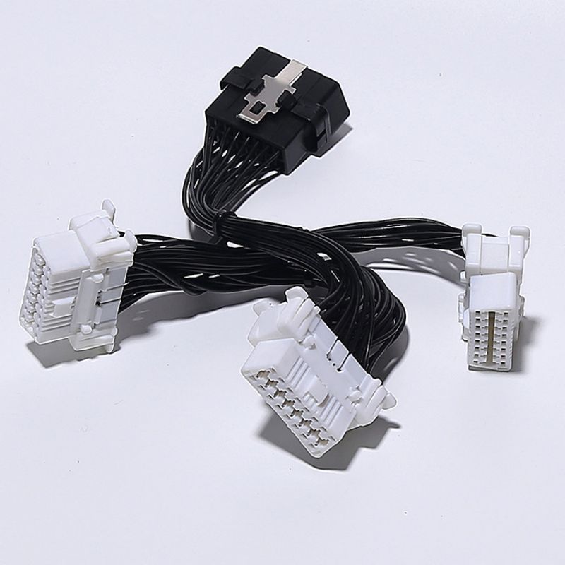 15CM  Toyota OBD2 harness OBDII one to three 16pin  cable for multiple OBD devices