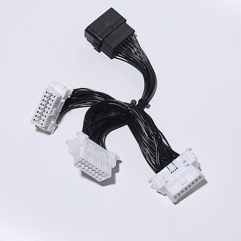 15CM  Toyota OBD2 harness OBDII one to three 16pin  cable for multiple OBD devices