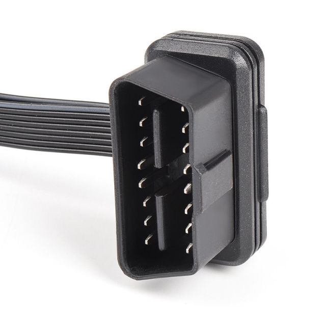 30CM Car   Flat OBD2 1  to 2 Bluetooth ELM327  Splitter Y Extension Cable