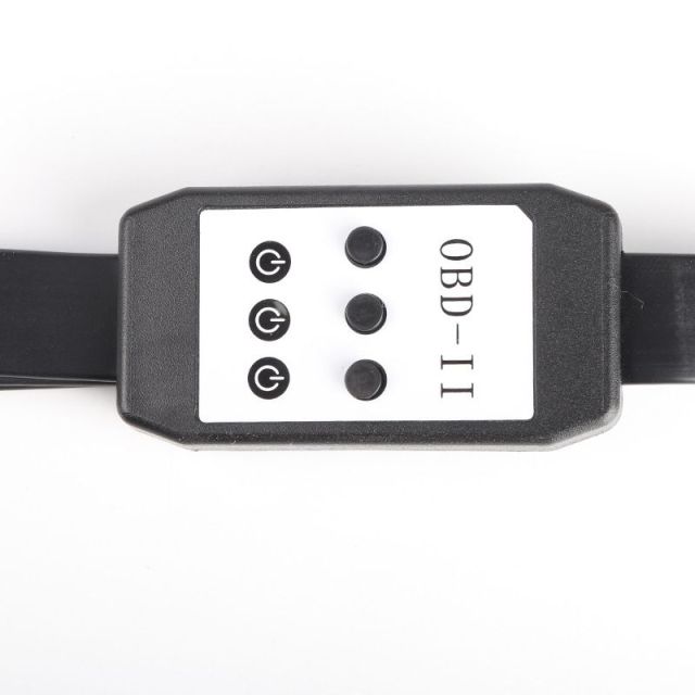 60cm  OBD2 16 pin 1 male to 3 female 16 pin extension cable with switch OBd2 16 pin 16 core cable