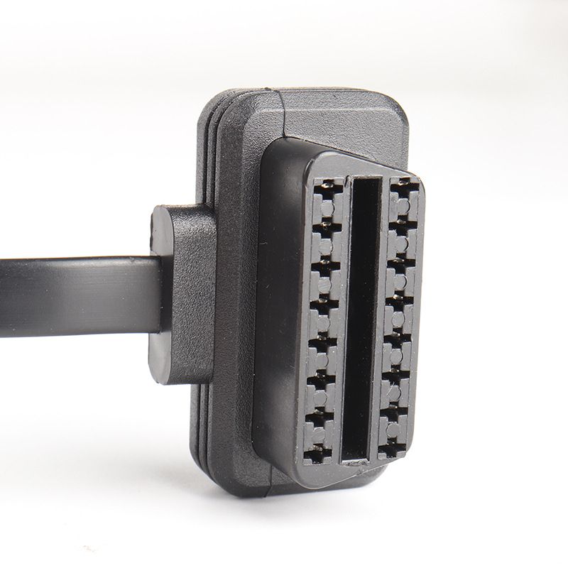 60cm ultra-thin car OBD2 1 male to 3 female flat cable with switch  OBD extension cable 16 pin 8-core