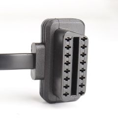 60cm ultra-thin car OBD2 1 male to 3 female flat cable with switch  OBD extension cable 16 pin 8-core