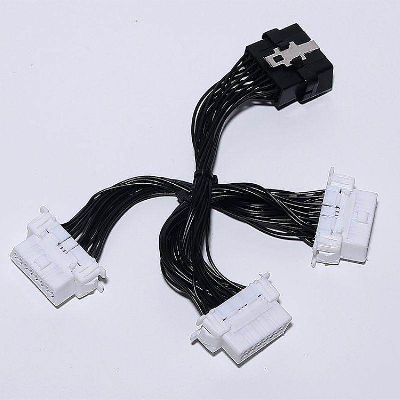15CM  Toyota OBD2 harness OBDII one to three 16pin  cable for multiple OBD devices