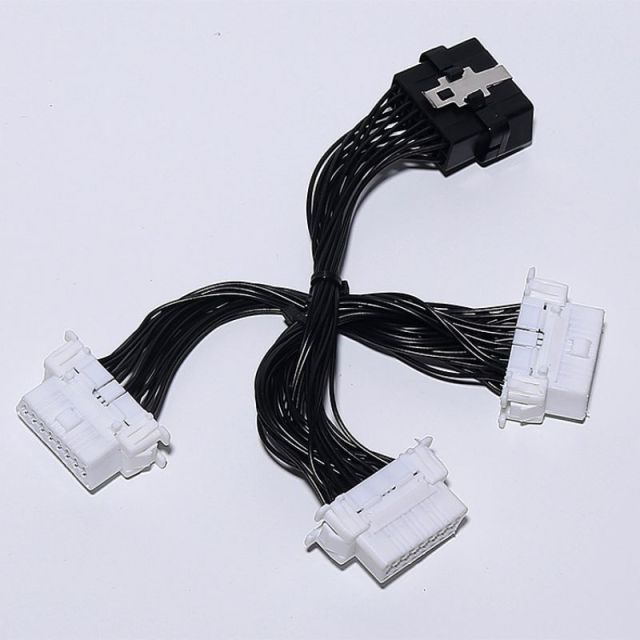 15CM  Toyota OBD2 harness OBDII one to three 16pin  cable for multiple OBD devices
