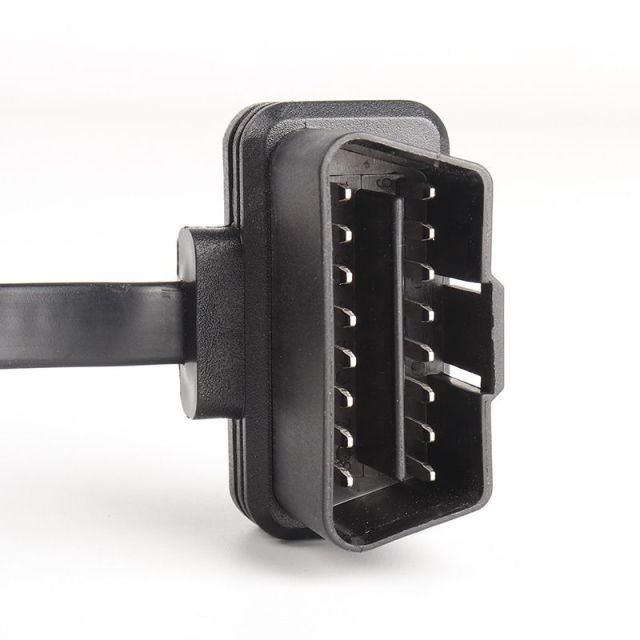 60cm ultra-thin car OBD2 1 male to 3 female flat cable with switch  OBD extension cable 16 pin 8-core