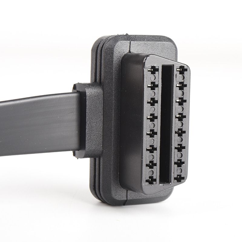 60cm  OBD2 16 pin 1 male to 3 female 16 pin extension cable with switch OBd2 16 pin 16 core cable