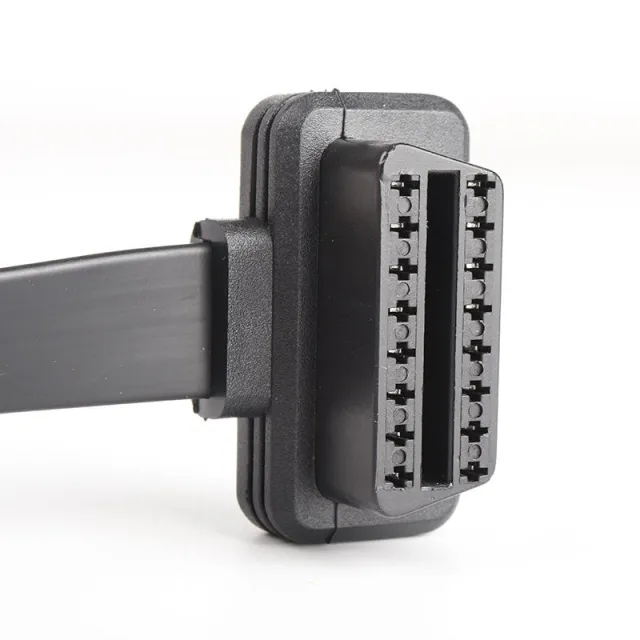 60cm  OBD2 16 pin 1 male to 3 female 16 pin extension cable with switch OBd2 16 pin 16 core cable