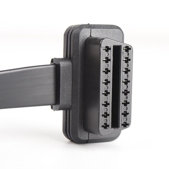 60cm  OBD2 16 pin 1 male to 3 female 16 pin extension cable with switch OBd2 16 pin 16 core cable