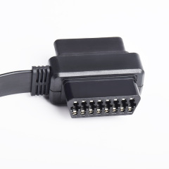 0.3m car OBD cable  flat OBD2  one to two   extension cable