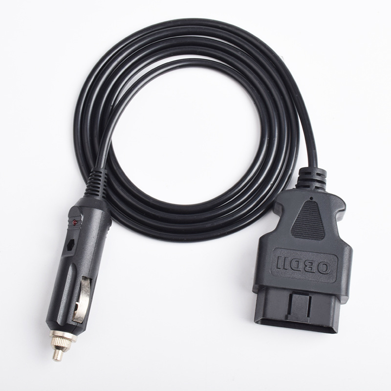 Cigarette lighter to OBD male 16 pin cable obd2 16 pin cable