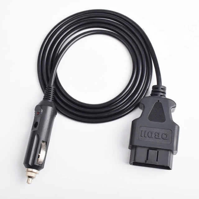 Cigarette lighter to OBD male 16 pin cable obd2 16 pin cable