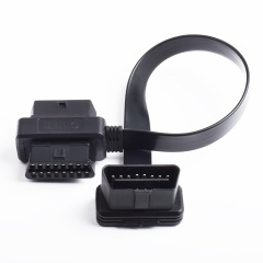0.3m car OBD cable  flat OBD2  one to two   extension cable