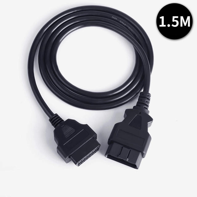 0.3m 0.5m 1.5m 3m 5m 10m 15m Car OBD male to female 16 pin cable 16PIN OBD2 diagnostic tool extension cable