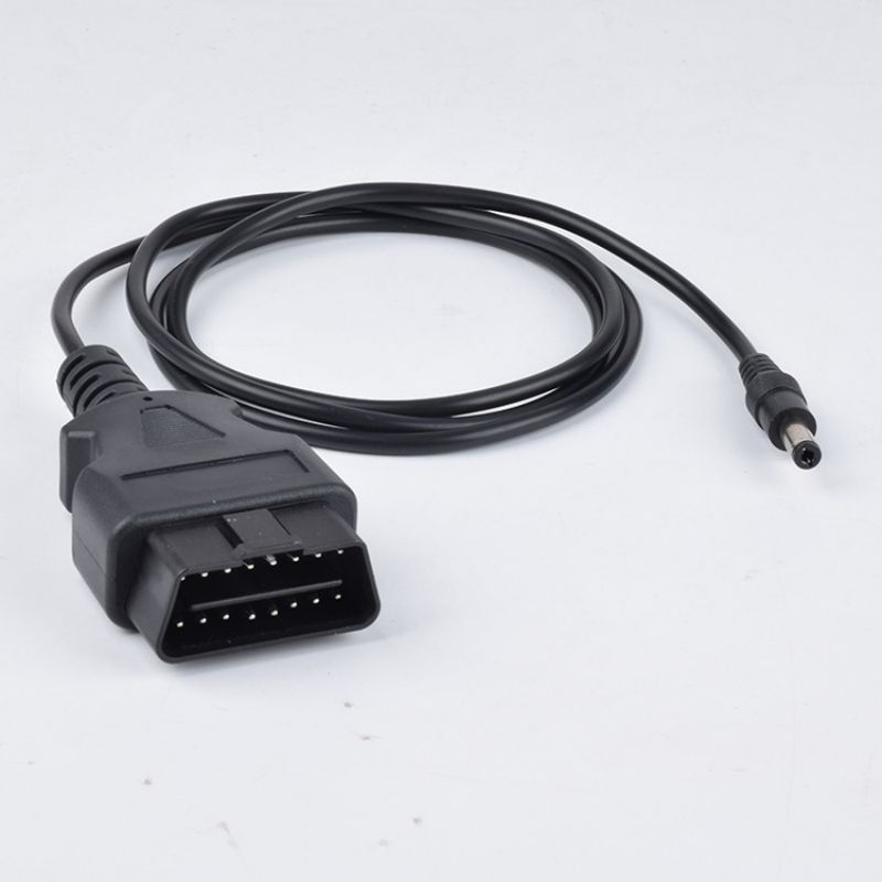 1M Automotive OBD2 16Pin to DC power cord  CABLE Automotive diagnostic connector OBD 16 pin male interface  cable