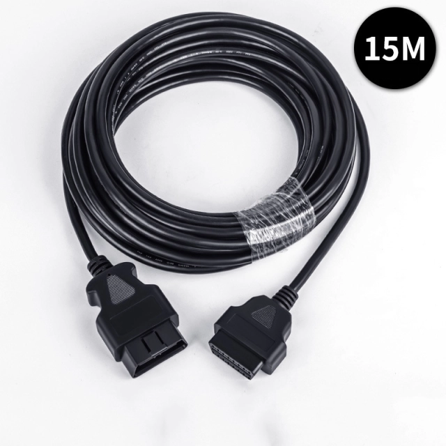 0.3m 0.5m 1.5m 3m 5m 10m 15m Car OBD male to female 16 pin cable 16PIN OBD2 diagnostic tool extension cable