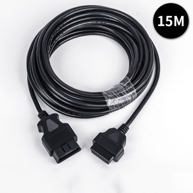0.3m 0.5m 1.5m 3m 5m 10m 15m Car OBD male to female 16 pin cable 16PIN OBD2 diagnostic tool extension cable