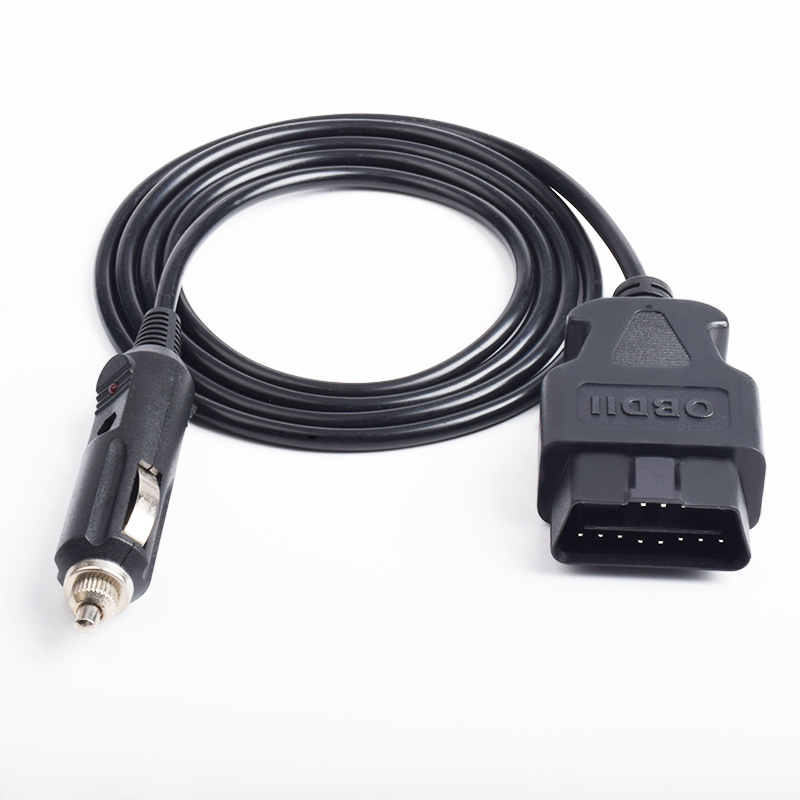 Cigarette lighter to OBD male 16 pin cable obd2 16 pin cable