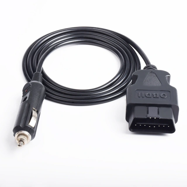 Cigarette lighter to OBD male 16 pin cable obd2 16 pin cable