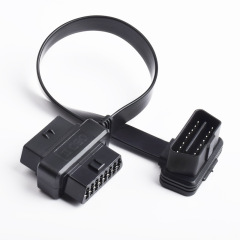 0.3m car OBD cable  flat OBD2  one to two   extension cable