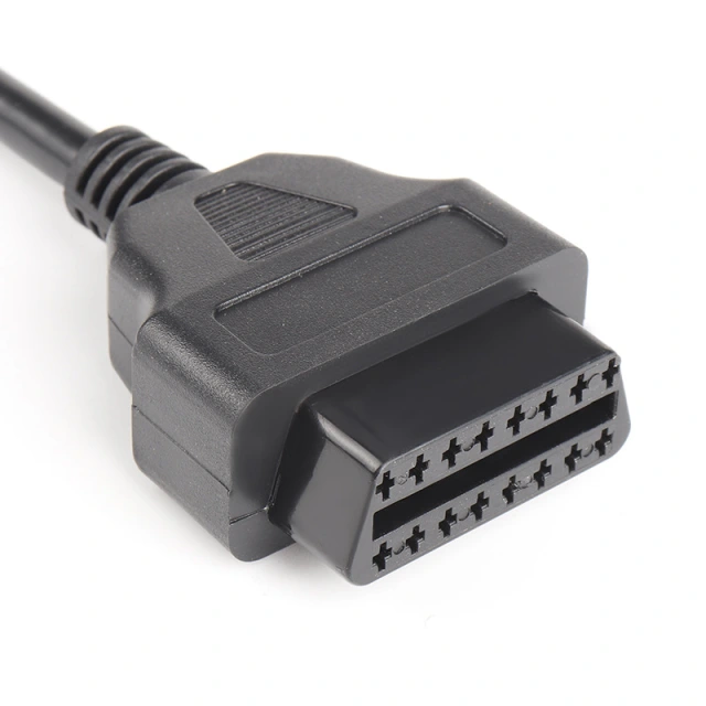 0.3m 0.5m 1.5m 3m 5m 10m 15m Car OBD male to female 16 pin cable 16PIN OBD2 diagnostic tool extension cable