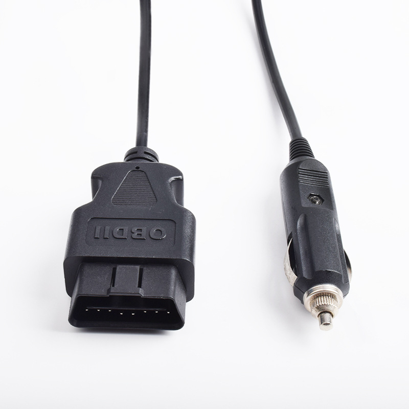 Cigarette lighter to OBD male 16 pin cable obd2 16 pin cable