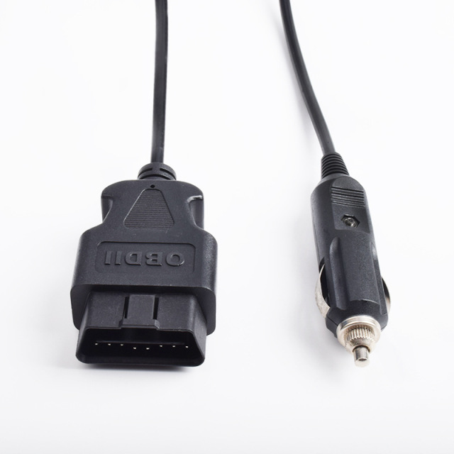 Cigarette lighter to OBD male 16 pin cable obd2 16 pin cable