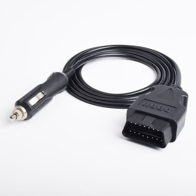 Cigarette lighter to OBD male 16 pin cable obd2 16 pin cable