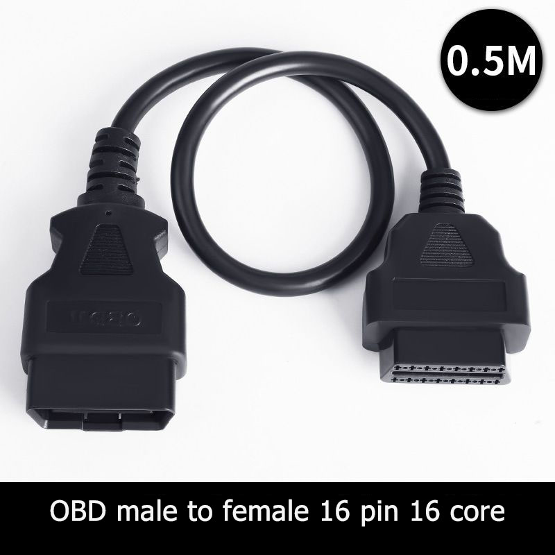 30cm 50cm 1.5m 3m 5M 10M 15m OBD male to female 16 core extension cable OBD2  16pin diagnostic tool extension cable