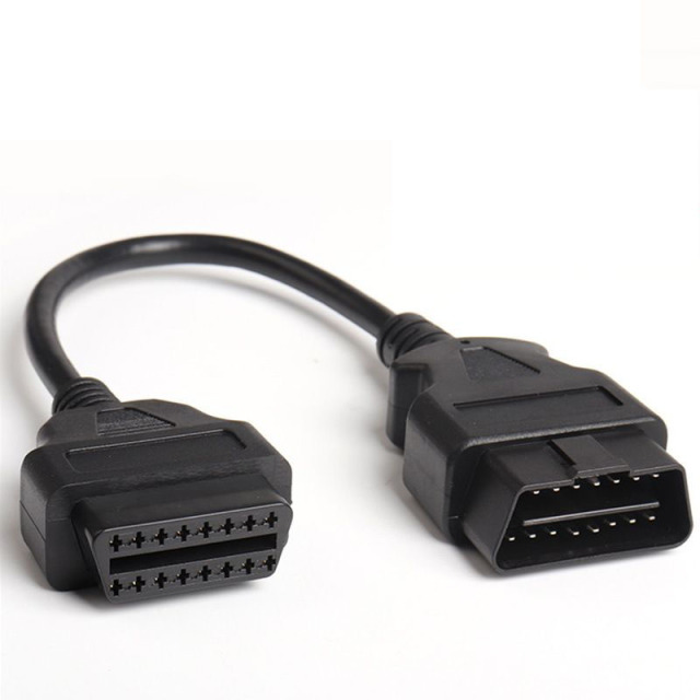 30cm 50cm 1.5m 3m 5M 10M 15m OBD male to female 16 core extension cable OBD2  16pin diagnostic tool extension cable