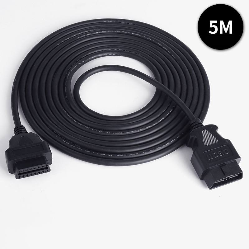 0.3m 0.5m 1.5m 3m 5m 10m 15m Car OBD male to female 16 pin cable 16PIN OBD2 diagnostic tool extension cable