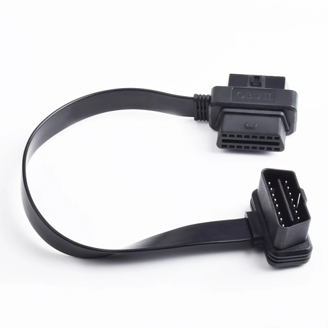 0.3m car OBD cable  flat OBD2  one to two   extension cable
