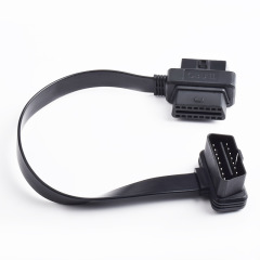 0.3m car OBD cable  flat OBD2  one to two   extension cable