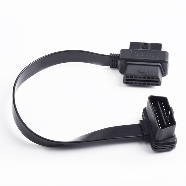 0.3m car OBD cable  flat OBD2  one to two   extension cable