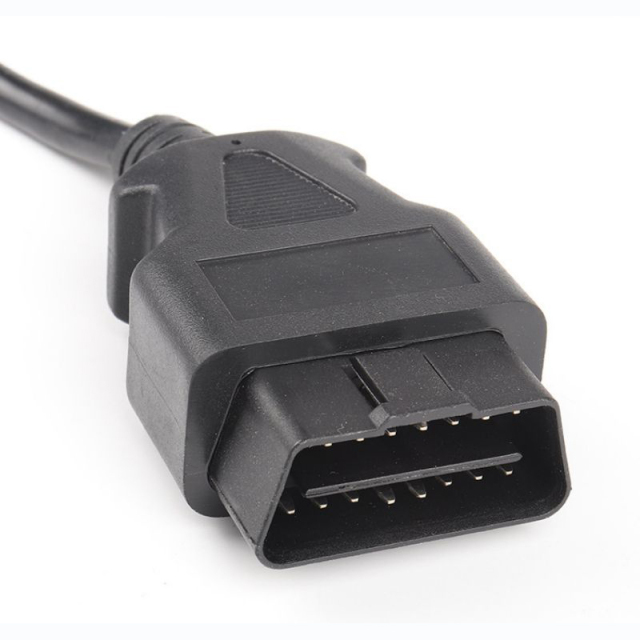 50cm Automotive OBD2 straight 1 to 3 splitter cable OBD 16 pin 16 core one to three adapter extension cable