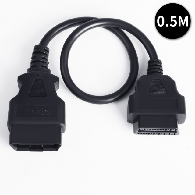 0.3m 0.5m 1.5m 3m 5m 10m 15m Car OBD male to female 16 pin cable 16PIN OBD2 diagnostic tool extension cable