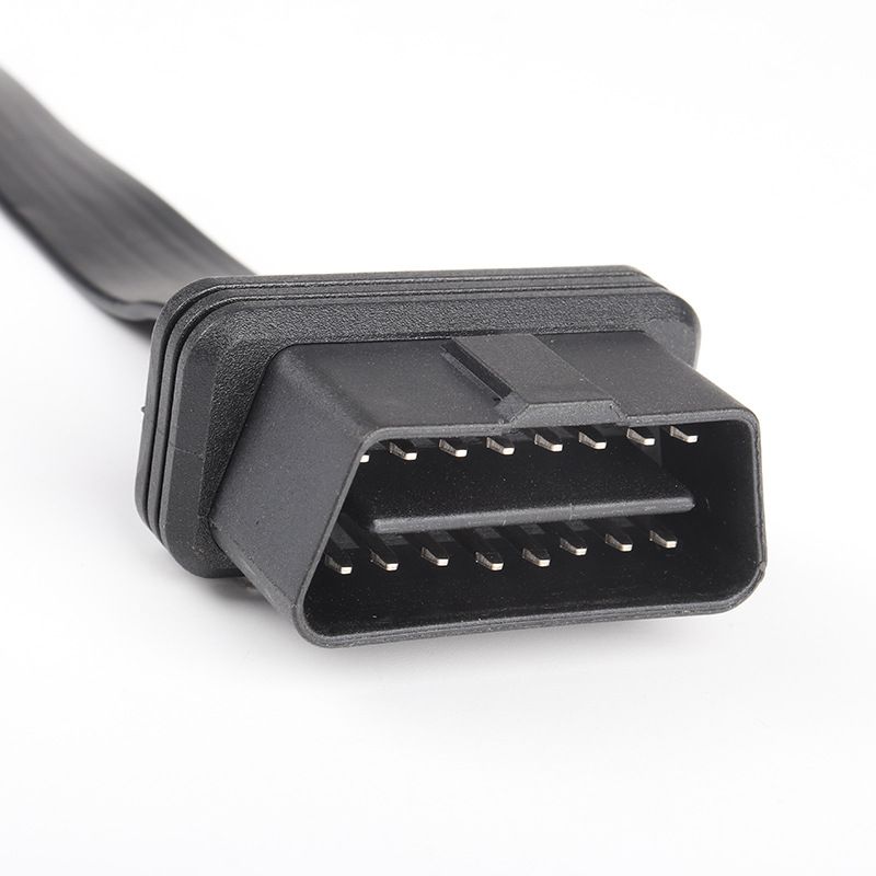 0.5M automotive OBD2  16pin  one to three  cable , straight 16 pin 16 core  one to three flat obdII  cable
