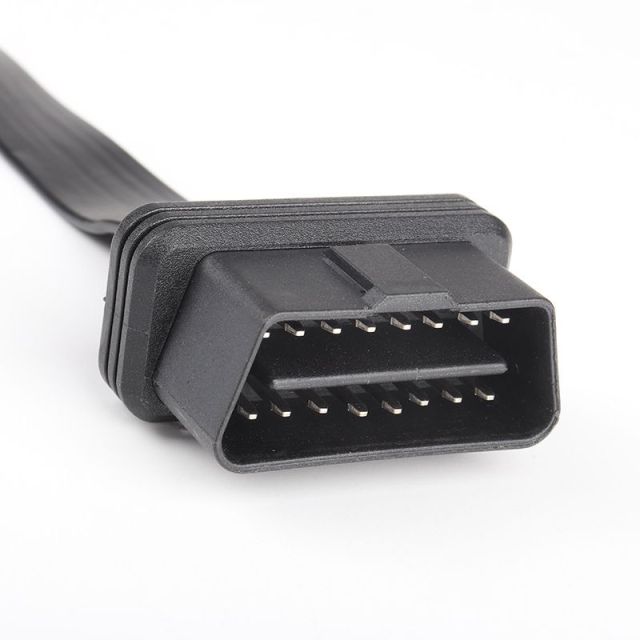 0.5M automotive OBD2  16pin  one to three  cable , straight 16 pin 16 core  one to three flat obdII  cable