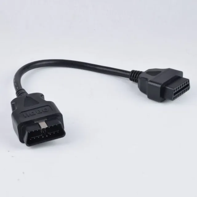 Automotive OBD male to female 16 core powered 16PIN extension cable OBD2 diagnostic tool extension cable with metal buckle