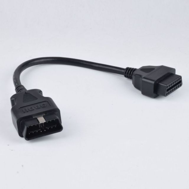 Automotive OBD male to female 16 core powered 16PIN extension cable OBD2 diagnostic tool extension cable with metal buckle